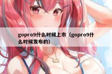 gopro9什么时候上市（gopro9什么时候发布的）