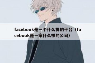 facebook是一个什么样的平台（facebook是一家什么样的公司）