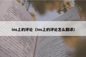 ins上的评论（Ins上的评论怎么翻译）