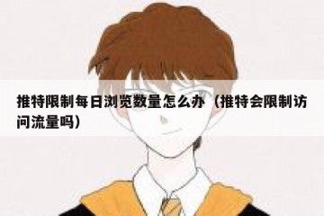 推特限制每日浏览数量怎么办（推特会限制访问流量吗）