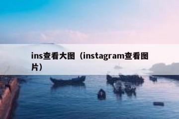ins查看大图（instagram查看图片）