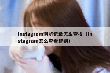 instagram浏览记录怎么查找（instagram怎么查看群组）