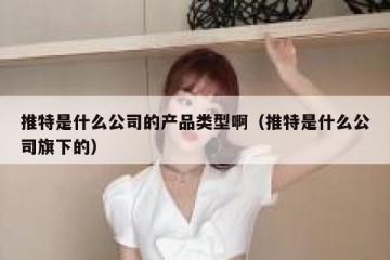 推特是什么公司的产品类型啊（推特是什么公司旗下的）