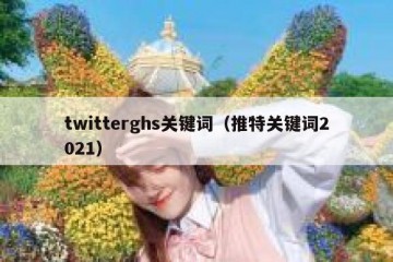 twitterghs关键词（推特关键词2021）