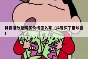 抖音播放量购买价格怎么算（抖音买了播放量）