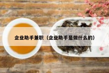 企业助手兼职（企业助手是做什么的）