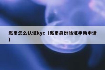 派币怎么认证kyc（派币身份验证手动申请）