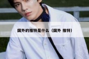 国外的推特是什么（国外 推特）