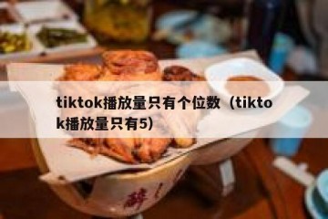 tiktok播放量只有个位数（tiktok播放量只有5）