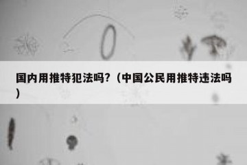 国内用推特犯法吗?（中国公民用推特违法吗）