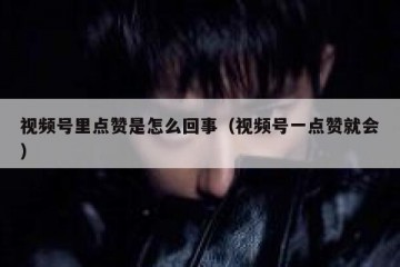 视频号里点赞是怎么回事（视频号一点赞就会）