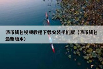 派币钱包视频教程下载安装手机版（派币钱包最新版本）