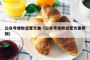 公众号增粉运营方案（公众号增粉运营方案策划）