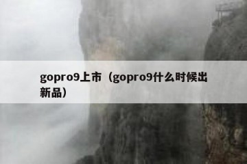 gopro9上市（gopro9什么时候出新品）