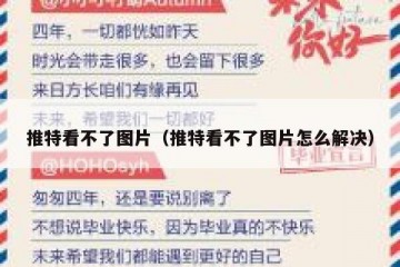 推特看不了图片（推特看不了图片怎么解决）