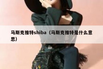 马斯克推特shiba（马斯克推特是什么意思）