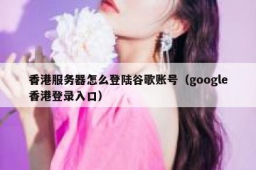 香港服务器怎么登陆谷歌账号（google香港登录入口）