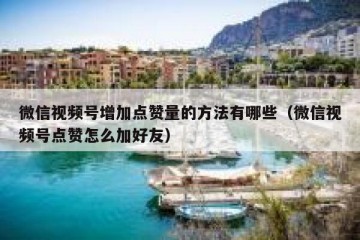 微信视频号增加点赞量的方法有哪些（微信视频号点赞怎么加好友）