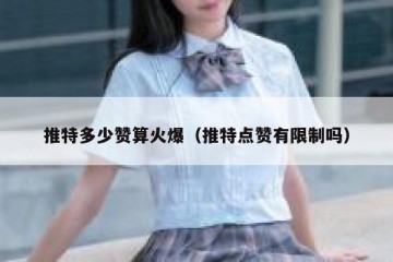 推特多少赞算火爆（推特点赞有限制吗）