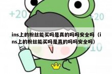 ins上的粉丝能买吗是真的吗吗安全吗（ins上的粉丝能买吗是真的吗吗安全吗）