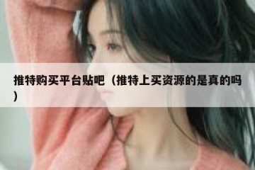 推特购买平台贴吧（推特上买资源的是真的吗）