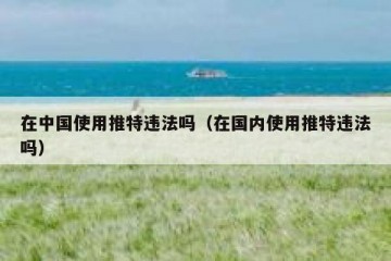 在中国使用推特违法吗（在国内使用推特违法吗）