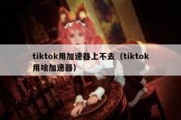 tiktok用加速器上不去（tiktok用啥加速器）