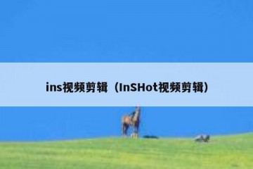 ins视频剪辑（InSHot视频剪辑）