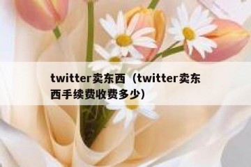 twitter卖东西（twitter卖东西手续费收费多少）