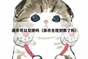 派币可以兑现吗（派币兑现到账了吗）