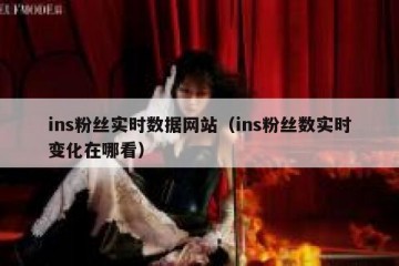 ins粉丝实时数据网站（ins粉丝数实时变化在哪看）
