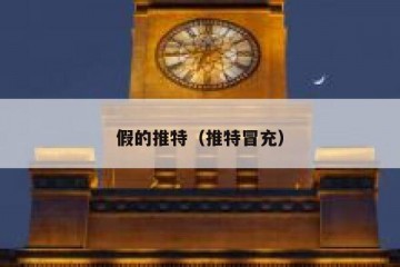 假的推特（推特冒充）
