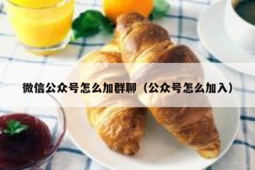 微信公众号怎么加群聊（公众号怎么加入）