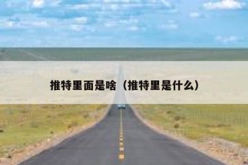 推特里面是啥（推特里是什么）