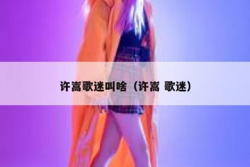 许嵩歌迷叫啥（许嵩 歌迷）