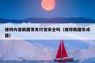 推特内容截图发支付宝安全吗（推特截图生成器）