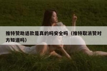 推特赞助退款是真的吗安全吗（推特取消赞对方知道吗）