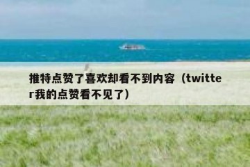 推特点赞了喜欢却看不到内容（twitter我的点赞看不见了）