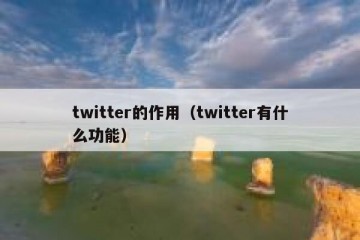twitter的作用（twitter有什么功能）