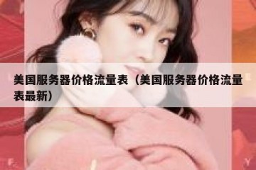 美国服务器价格流量表（美国服务器价格流量表最新）