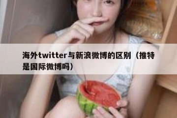 海外twitter与新浪微博的区别（推特是国际微博吗）