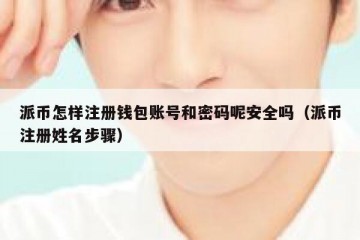 派币怎样注册钱包账号和密码呢安全吗（派币注册姓名步骤）