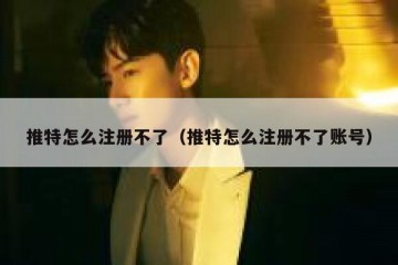 推特怎么注册不了（推特怎么注册不了账号）