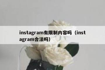 instagram有限制内容吗（instagram合法吗）