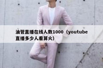 油管直播在线人数1000（youtube直播多少人看算火）