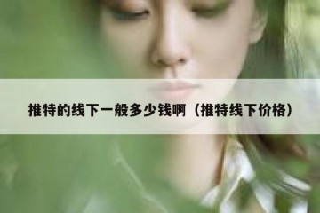 推特的线下一般多少钱啊（推特线下价格）