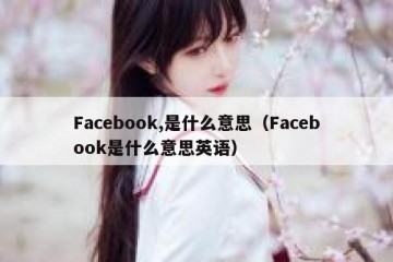 Facebook,是什么意思（Facebook是什么意思英语）
