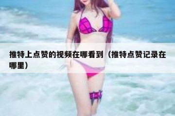 推特上点赞的视频在哪看到（推特点赞记录在哪里）