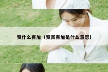 赞什么有加（赞赏有加是什么意思）