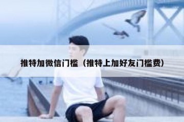 推特加微信门槛（推特上加好友门槛费）